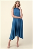 MOCK NECK SLEEVELESS DRESS 1006-DENIM (6 PC)