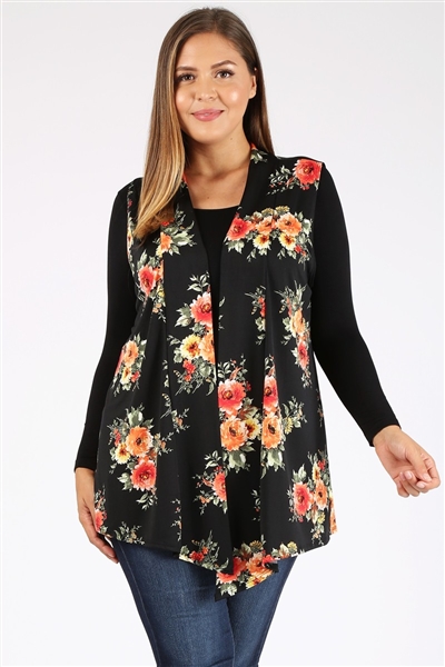 wholesale plus size cardigan vest