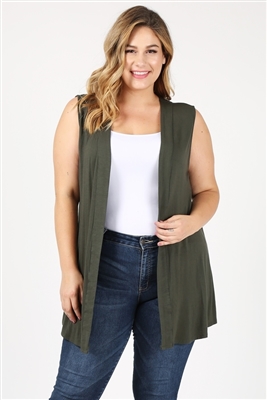 wholesale plus size cardigan vest