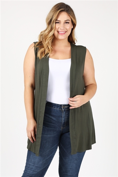 wholesale plus size cardigan vest