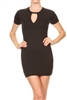 Keyhole Dress BD-1896-Black (6 PC)