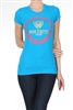 Wholesale Top C-145-Turquoise (6 pc)