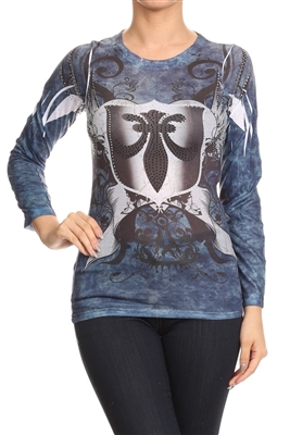 FLEUR DE LIS SUBLIMATION TOP CL-2324 (6 pc)