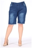 Wholesale plus size denim shorts