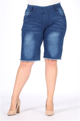 Wholesale plus size denim shorts