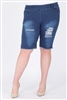 Wholesale plus size denim shorts