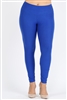 Plus Size High Waist Brushed Legging Pants DL-300B-ROYAL BLUE (6 PC)