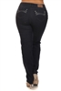 Women Plus Size Jeans GPSB4507-Navy