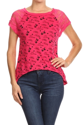 Wholesale Top MKCS-2004-FUSHIA