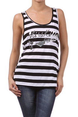 Juniors printed tank top MKCT-1010-SAMPLE