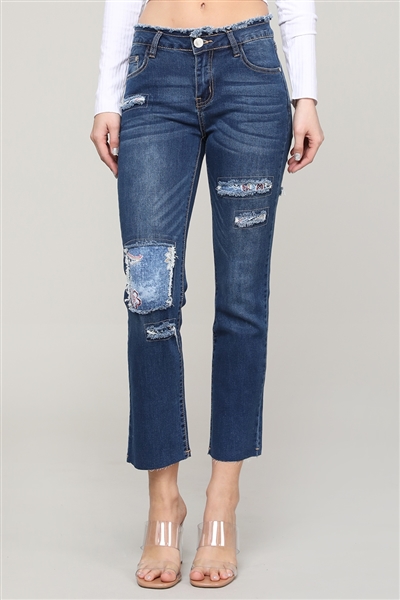 wholesale Cropped denim jeans - Urban Chick