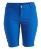 Plus Size color twill Bermuda pants - NBB-108-Royal