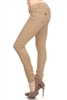 Solid Basic Pants NSP-102-Khaki