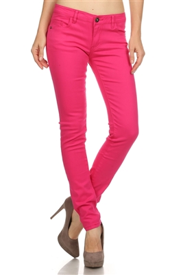 Wholesale Pants Basic 5 Pockets NSP-103 Fushia