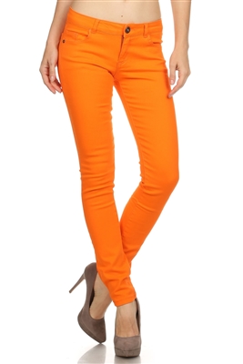 Wholesale Pants Basic 5 Pockets NSP-103 Orange