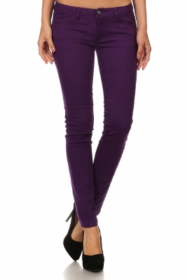 Wholesale Pants Basic 5 Pockets NSP-111-Purple