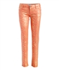 Club Wear Metallic Finished Pants NSP-510-Coral