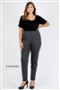 Plus Size High Waist Twill pants NSPB-801-SAMPLE