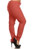 Plus Size Cotton Stretch Pants NSPB107-Coral