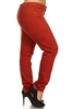 Plus Size Cotton Stretch Pants NSPB107-Rust