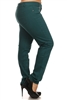 Plus Size Cotton Stretch Pants NSPB107-Teal