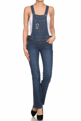 ladies wholesale denim overalls OP7510