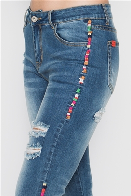 wholesale Cropped denim jeans - Urban Chick