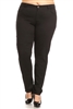 Plus Size Cotton Stretch Pant PK-226-BLACK