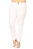 Plus Size Cotton Stretch Pant PK-226-White