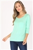 Long Sleeve Chest Pocket Hi Low Top PRR-8404-Mint