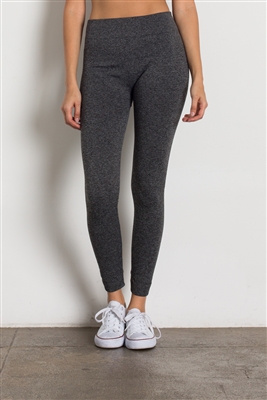 Fleece Leggings-SG-L07-Light Grey