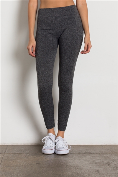 Fleece Leggings-SG-L07-Light Grey