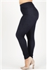 Plus size pull-on Silhouette Stretchy Denim Jeggings SLB-818-NAVY