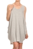 Sleeveless Basic solid dresses SLD-2005-H-Grey