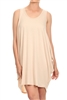 Sleeveless Basic solid dresses SLD-2005 Sand