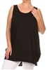 Sleeveless Basic solid dresses SLD-2005X-Black