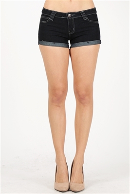 5 Pocket classic Hot Denim Shorts SP102-Black