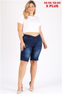 Wholesale plus size denim shorts