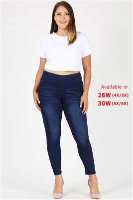 wholesale plus size denim jeggings