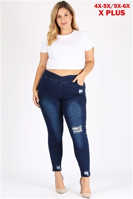 wholesale plus size denim jeggings