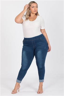 wholesale plus size denim jeggings