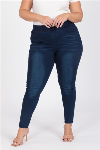 wholesale plus size denim jeggings