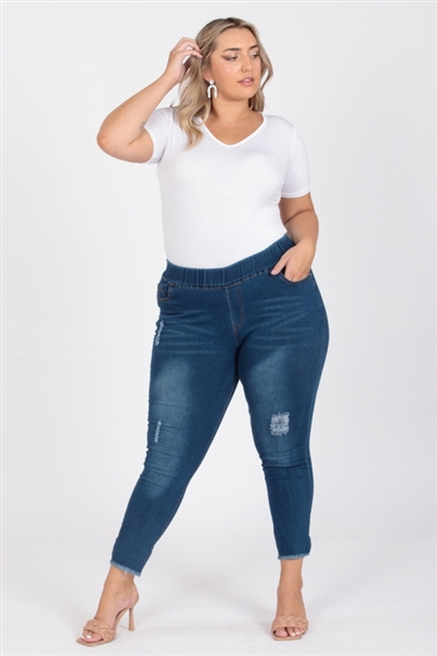 wholesale plus size denim jeggings