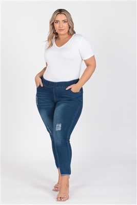 wholesale plus size denim jeggings