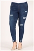 wholesale plus size denim jeggings