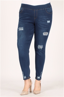 wholesale plus size denim jeggings