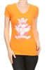 Wholesale Top V-119-ORANGE