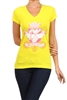 Wholesale Top V-119-YELLOW