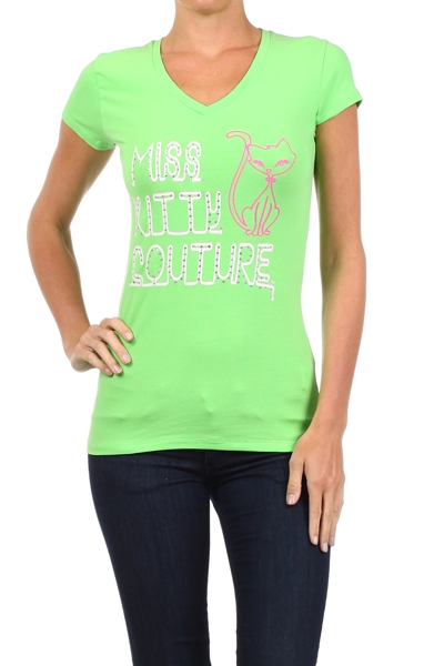 Wholesale Top V-211-LIME