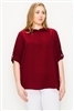 Plus size koshibo polo tops